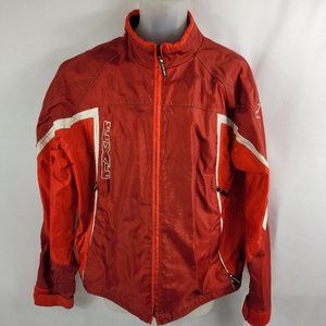 FXR Racing Windbreaker Jacket Red Lined Full-Zip Fall Coat Mens Large